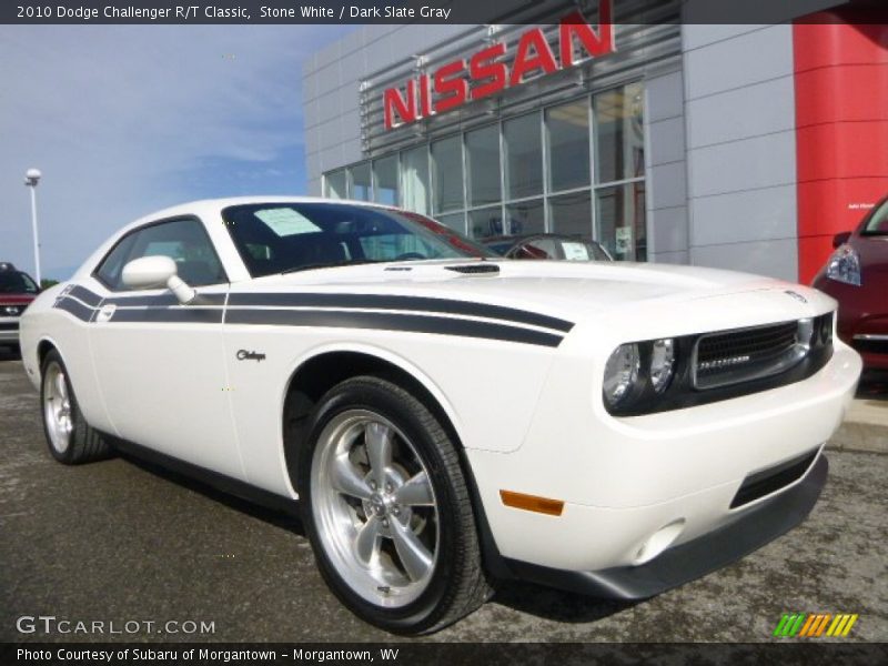 Stone White / Dark Slate Gray 2010 Dodge Challenger R/T Classic