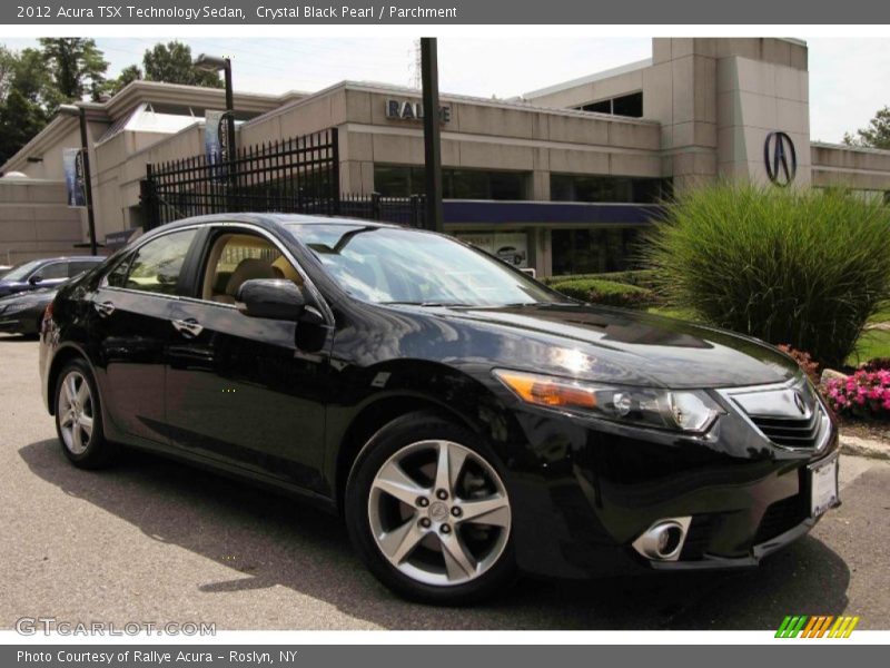 Crystal Black Pearl / Parchment 2012 Acura TSX Technology Sedan