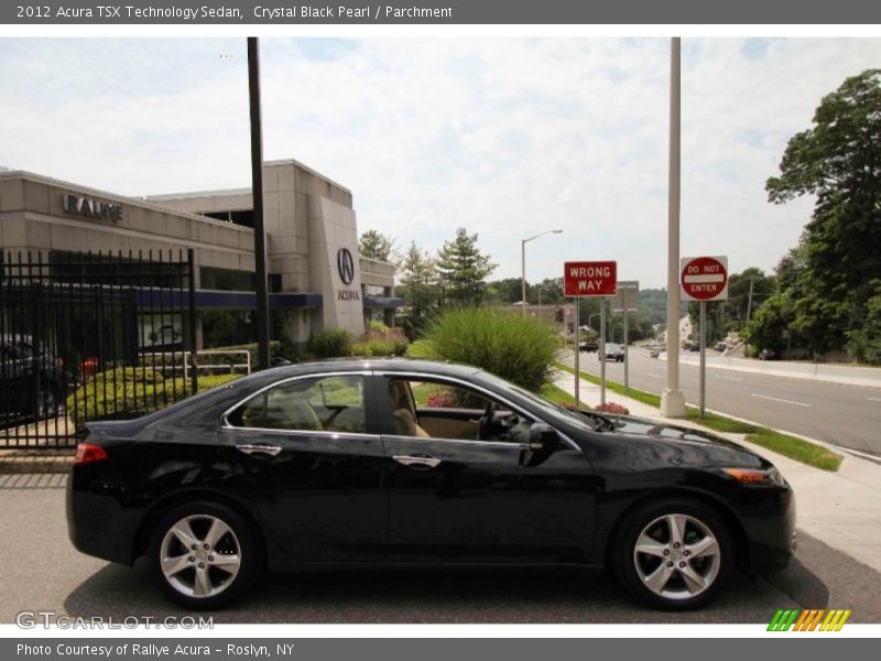 Crystal Black Pearl / Parchment 2012 Acura TSX Technology Sedan
