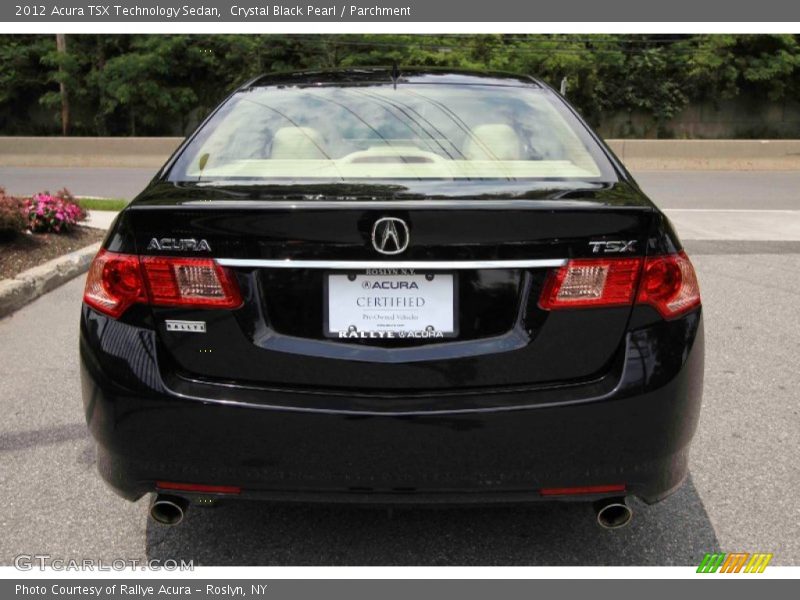 Crystal Black Pearl / Parchment 2012 Acura TSX Technology Sedan