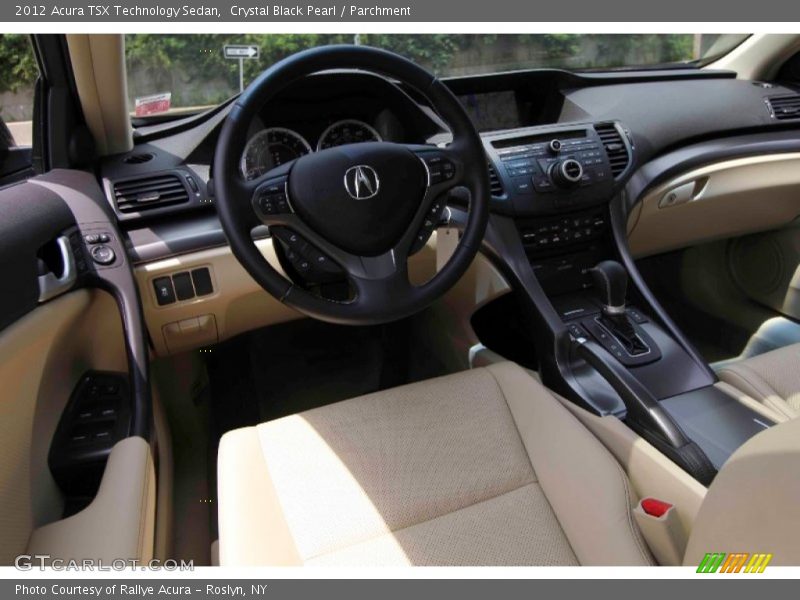 Crystal Black Pearl / Parchment 2012 Acura TSX Technology Sedan