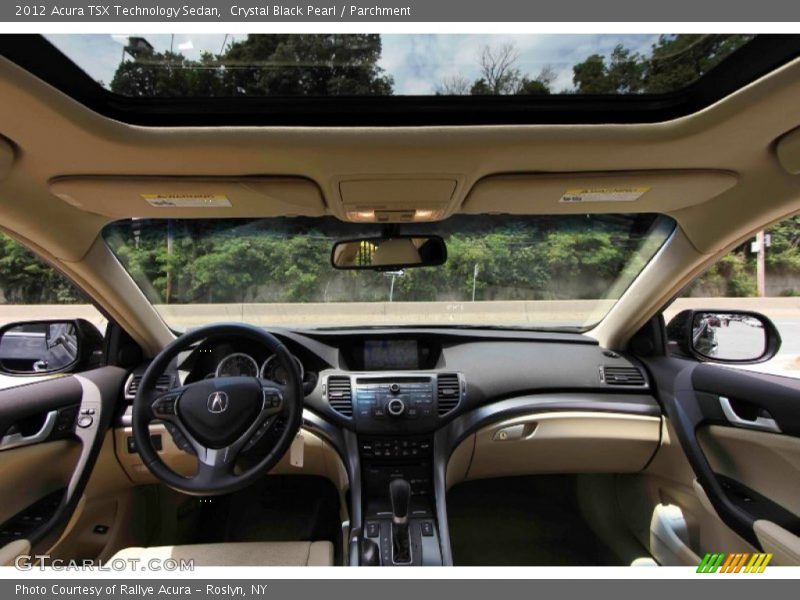 Crystal Black Pearl / Parchment 2012 Acura TSX Technology Sedan