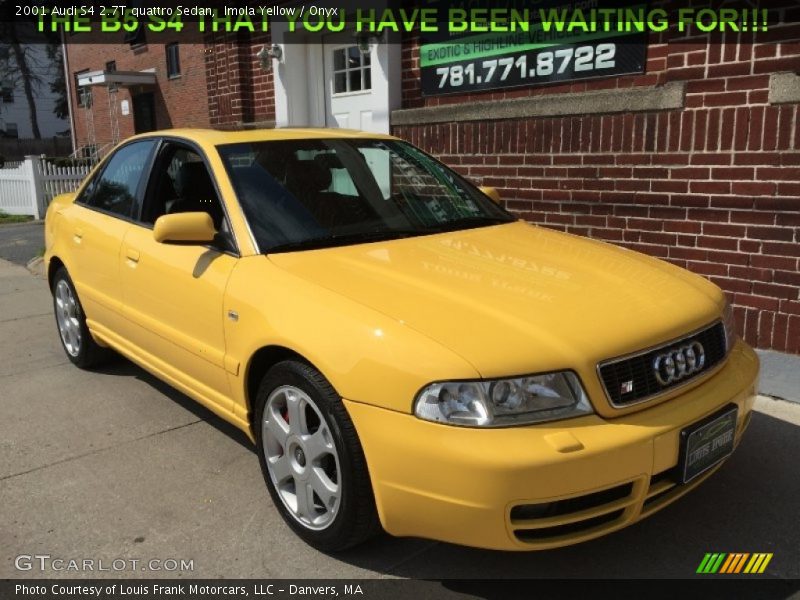 Imola Yellow / Onyx 2001 Audi S4 2.7T quattro Sedan