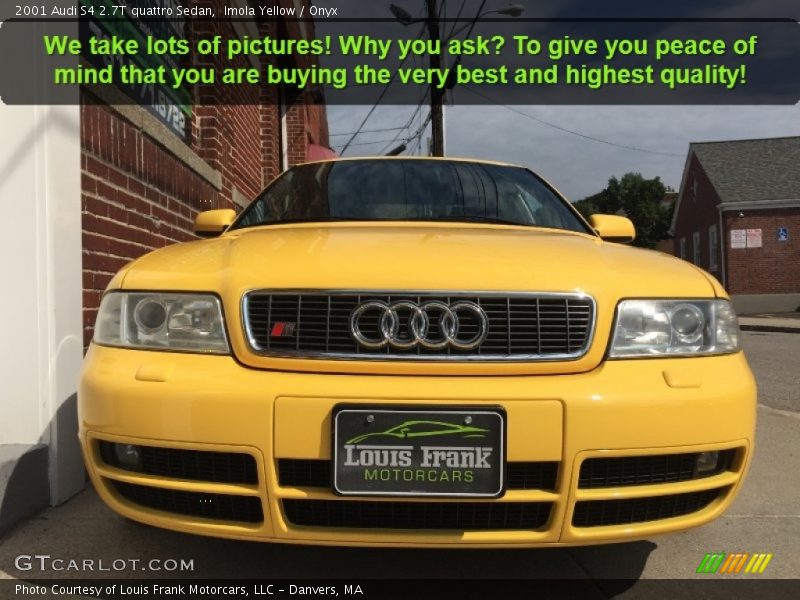 Imola Yellow / Onyx 2001 Audi S4 2.7T quattro Sedan