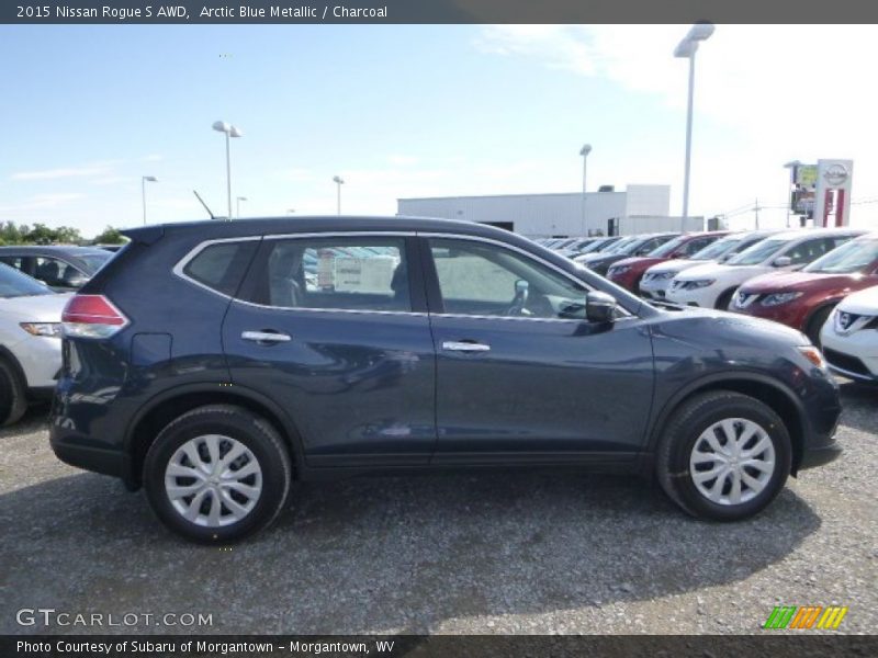 Arctic Blue Metallic / Charcoal 2015 Nissan Rogue S AWD