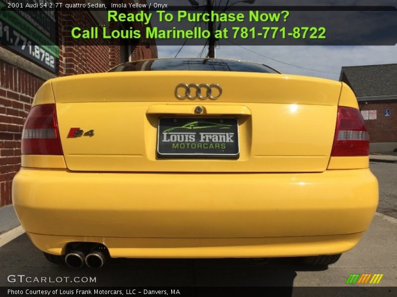 Imola Yellow / Onyx 2001 Audi S4 2.7T quattro Sedan
