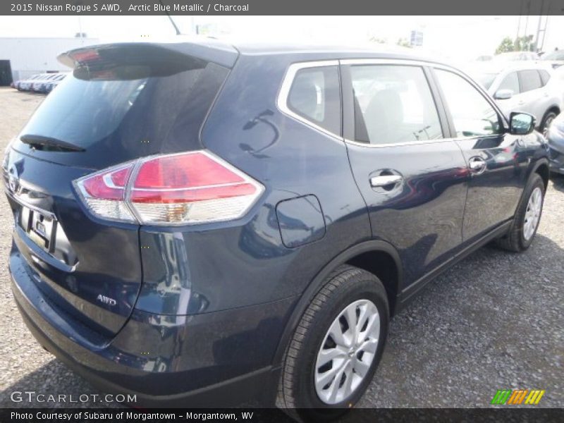 Arctic Blue Metallic / Charcoal 2015 Nissan Rogue S AWD