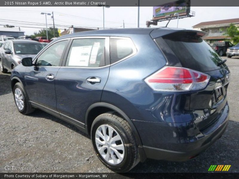 Arctic Blue Metallic / Charcoal 2015 Nissan Rogue S AWD