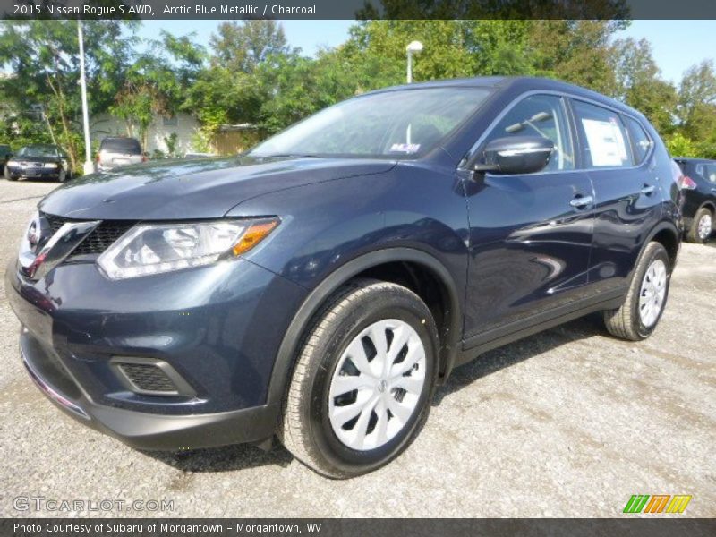 Arctic Blue Metallic / Charcoal 2015 Nissan Rogue S AWD
