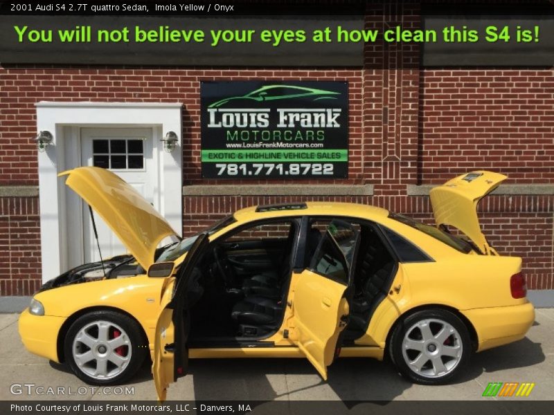 Imola Yellow / Onyx 2001 Audi S4 2.7T quattro Sedan