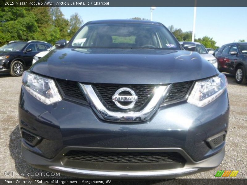 Arctic Blue Metallic / Charcoal 2015 Nissan Rogue S AWD