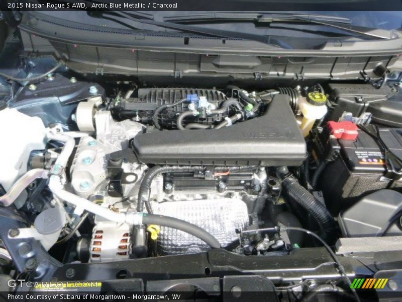 Arctic Blue Metallic / Charcoal 2015 Nissan Rogue S AWD