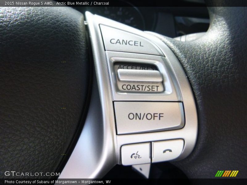 Arctic Blue Metallic / Charcoal 2015 Nissan Rogue S AWD