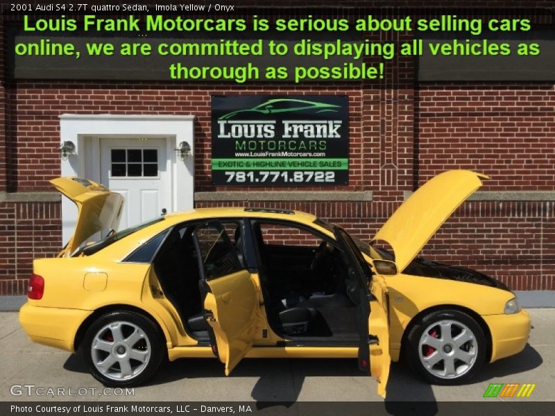 Imola Yellow / Onyx 2001 Audi S4 2.7T quattro Sedan