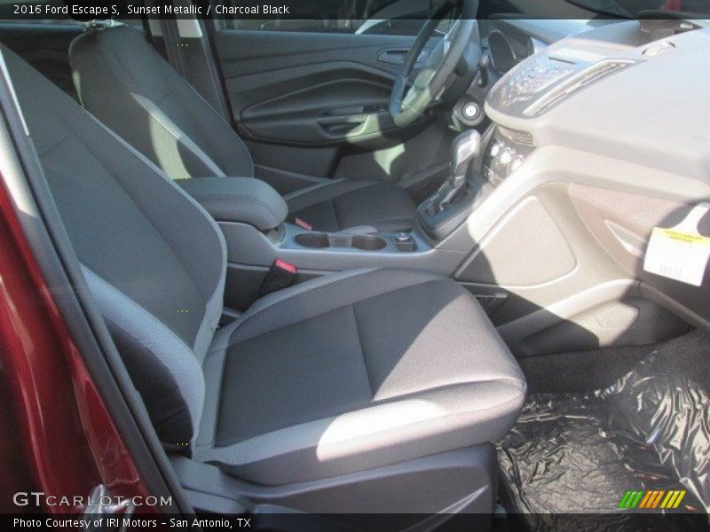 Sunset Metallic / Charcoal Black 2016 Ford Escape S