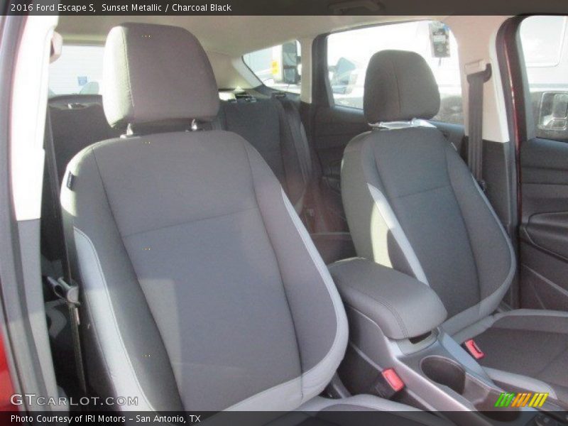 Sunset Metallic / Charcoal Black 2016 Ford Escape S