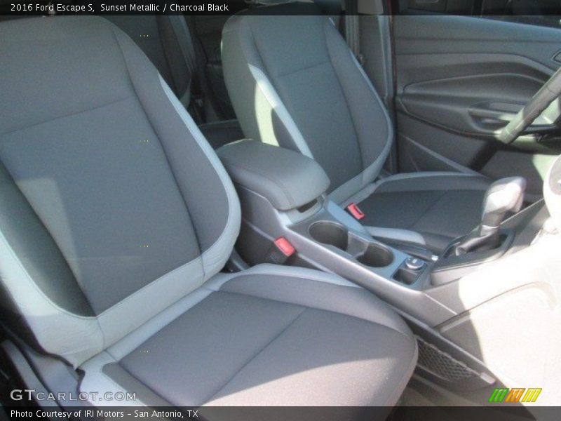 Sunset Metallic / Charcoal Black 2016 Ford Escape S