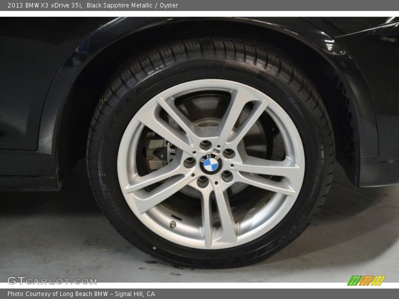 Black Sapphire Metallic / Oyster 2013 BMW X3 xDrive 35i