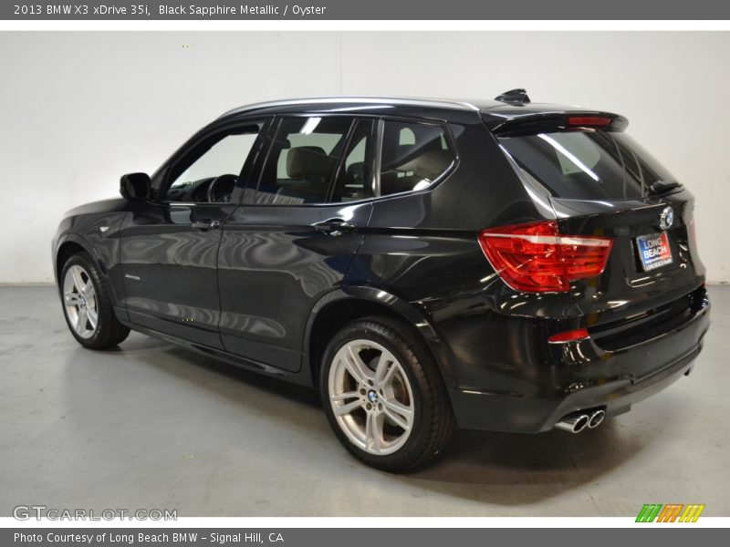 Black Sapphire Metallic / Oyster 2013 BMW X3 xDrive 35i