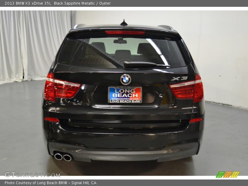 Black Sapphire Metallic / Oyster 2013 BMW X3 xDrive 35i