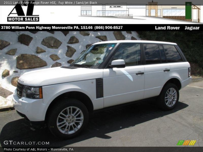 Fuji White / Sand/Jet Black 2011 Land Rover Range Rover HSE