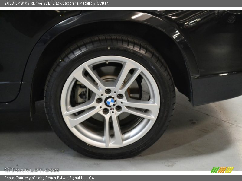 Black Sapphire Metallic / Oyster 2013 BMW X3 xDrive 35i