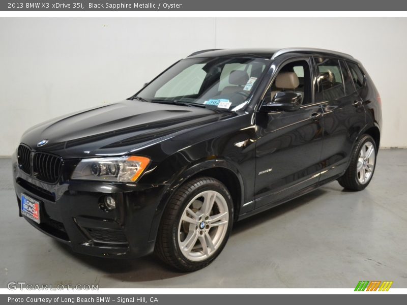 Black Sapphire Metallic / Oyster 2013 BMW X3 xDrive 35i