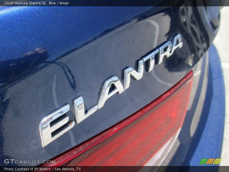 Blue / Beige 2016 Hyundai Elantra SE