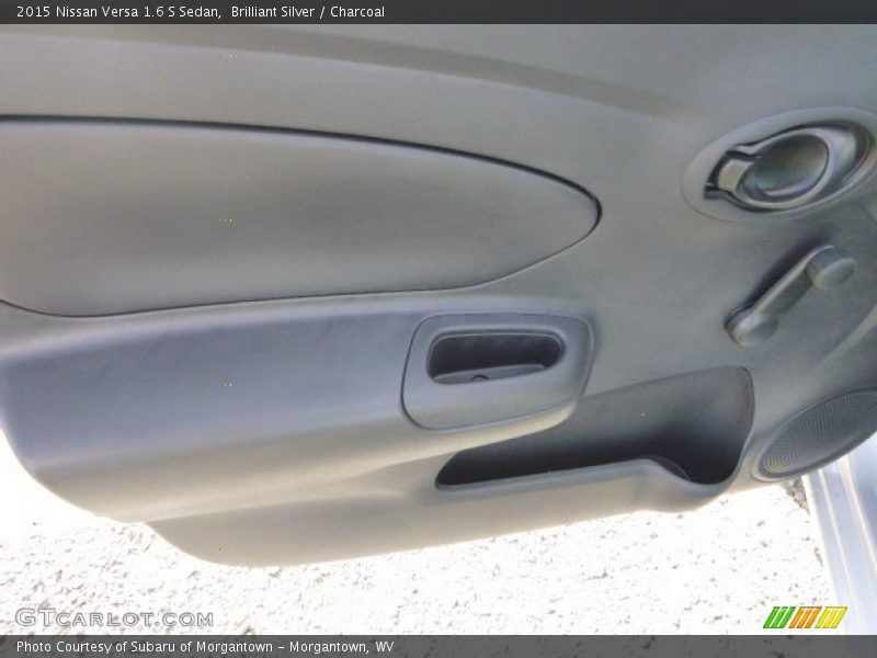 Brilliant Silver / Charcoal 2015 Nissan Versa 1.6 S Sedan