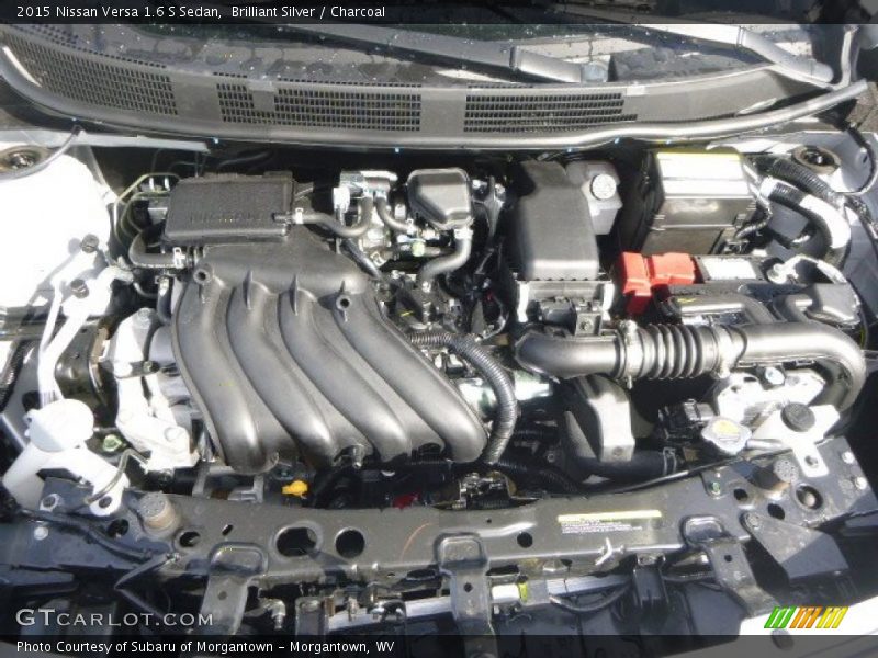 Brilliant Silver / Charcoal 2015 Nissan Versa 1.6 S Sedan