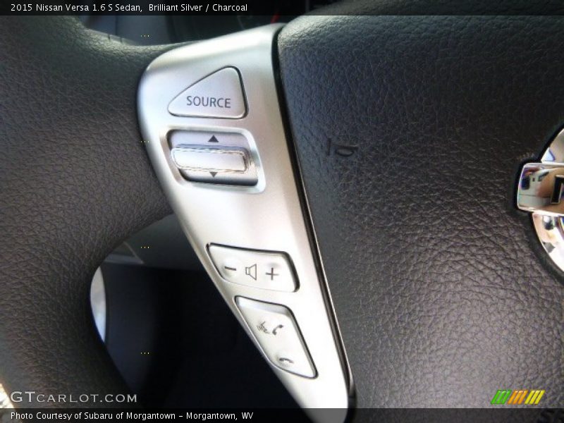 Brilliant Silver / Charcoal 2015 Nissan Versa 1.6 S Sedan