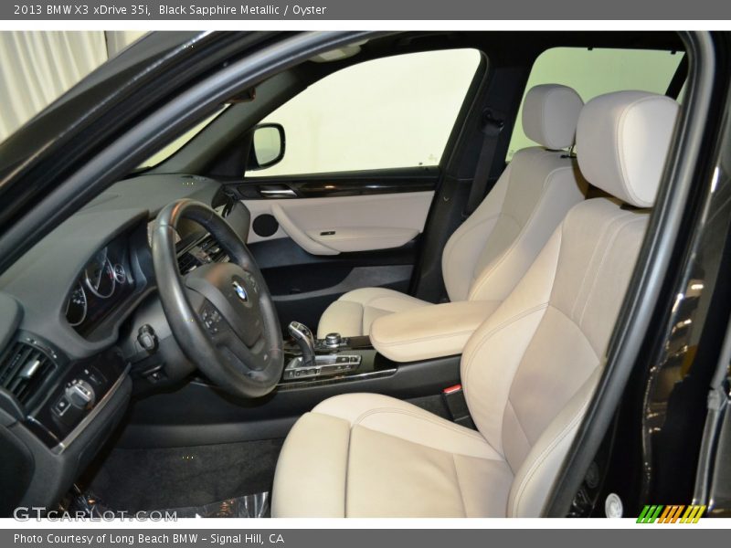 Black Sapphire Metallic / Oyster 2013 BMW X3 xDrive 35i