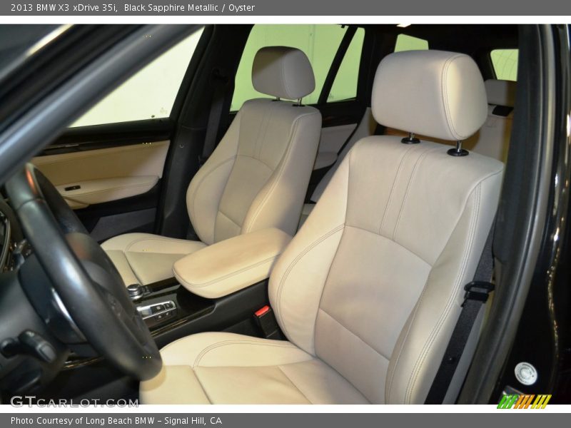 Black Sapphire Metallic / Oyster 2013 BMW X3 xDrive 35i