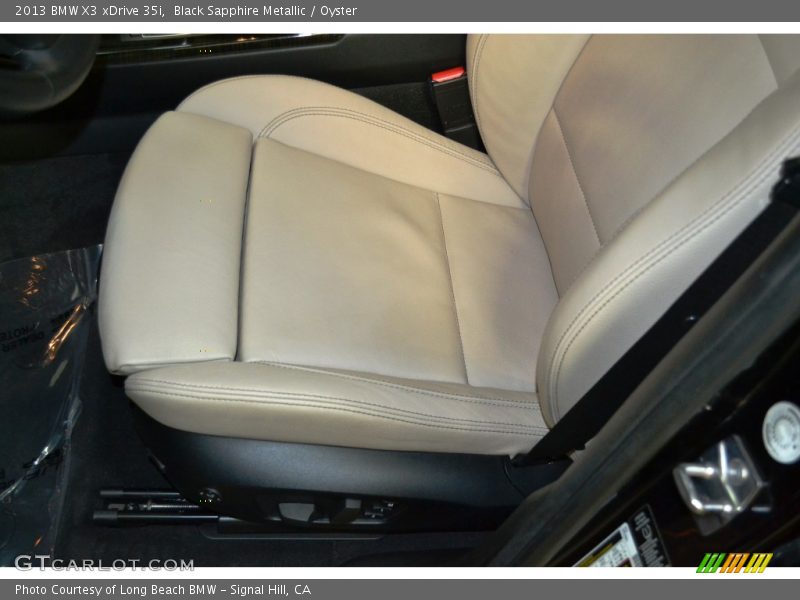 Black Sapphire Metallic / Oyster 2013 BMW X3 xDrive 35i