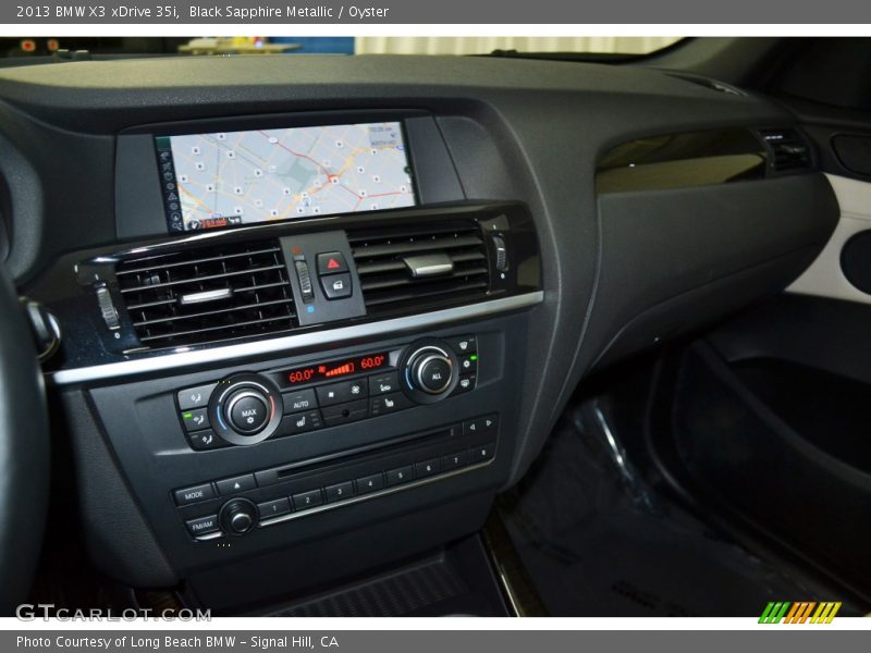 Black Sapphire Metallic / Oyster 2013 BMW X3 xDrive 35i