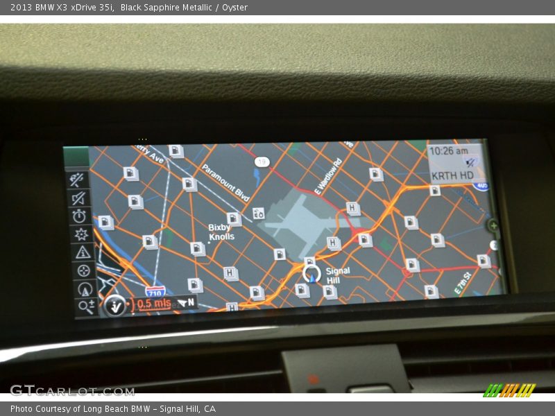 Black Sapphire Metallic / Oyster 2013 BMW X3 xDrive 35i