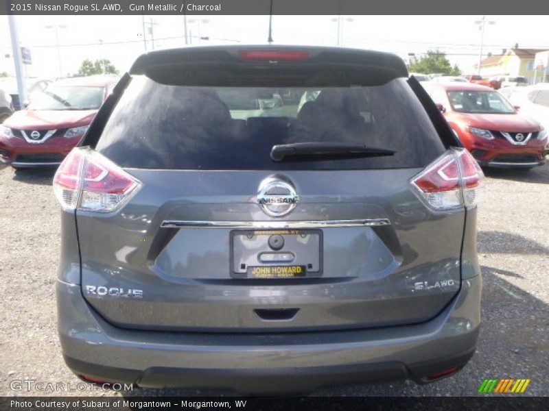 Gun Metallic / Charcoal 2015 Nissan Rogue SL AWD