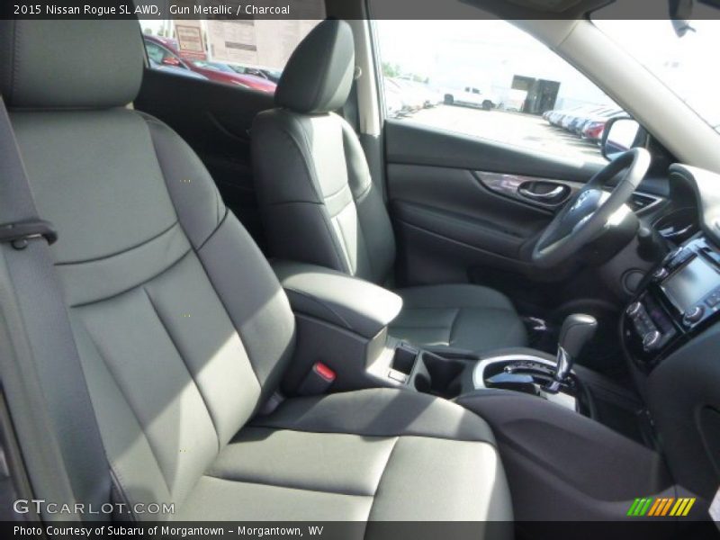 Gun Metallic / Charcoal 2015 Nissan Rogue SL AWD