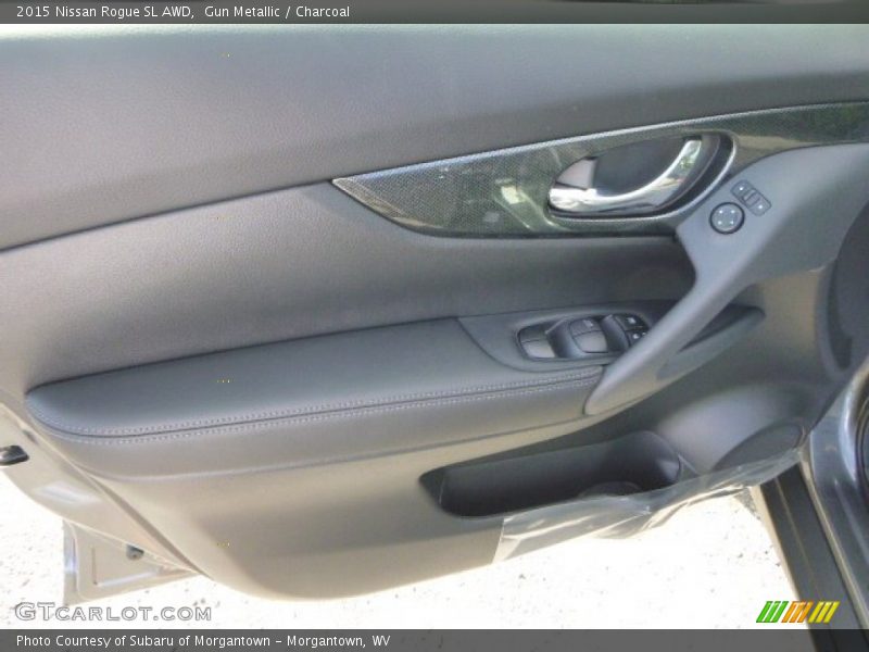 Gun Metallic / Charcoal 2015 Nissan Rogue SL AWD