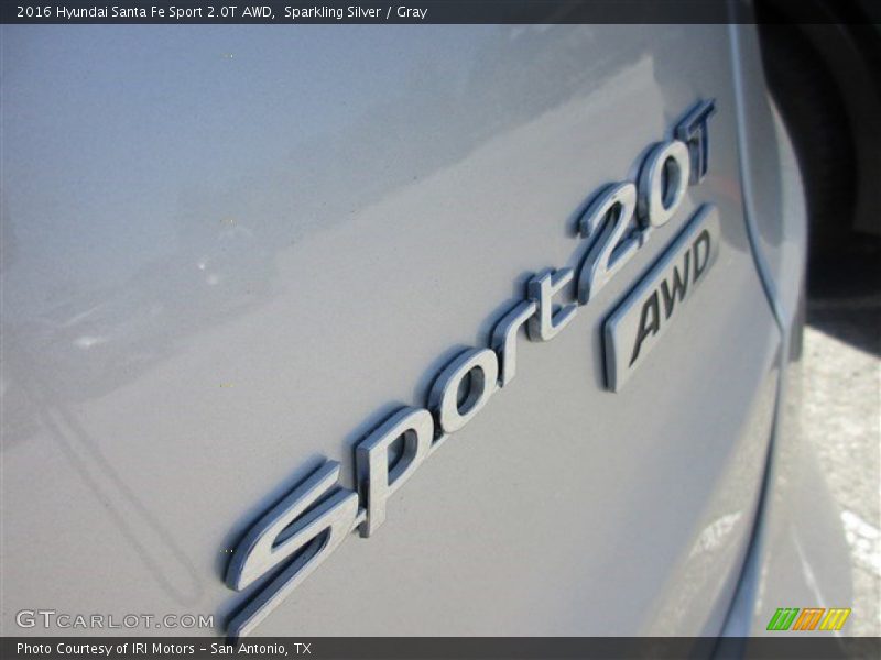 Sparkling Silver / Gray 2016 Hyundai Santa Fe Sport 2.0T AWD