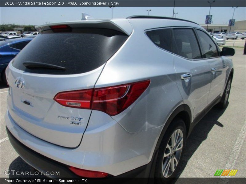 Sparkling Silver / Gray 2016 Hyundai Santa Fe Sport 2.0T AWD