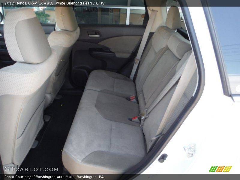 White Diamond Pearl / Gray 2012 Honda CR-V EX 4WD