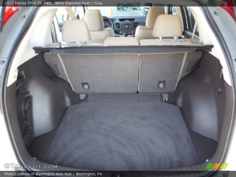 White Diamond Pearl / Gray 2012 Honda CR-V EX 4WD