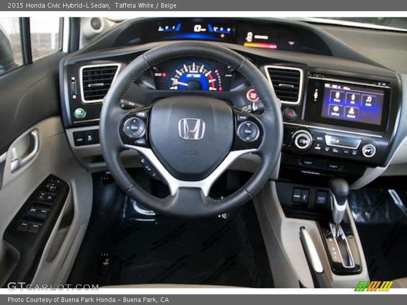 Dashboard of 2015 Civic Hybrid-L Sedan