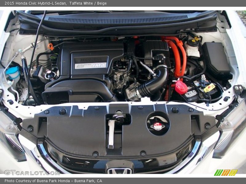  2015 Civic Hybrid-L Sedan Engine - 1.5 Liter SOHC 8-Valve i-VTEC 4 Cylinder Gasoline/Hybrid Electric