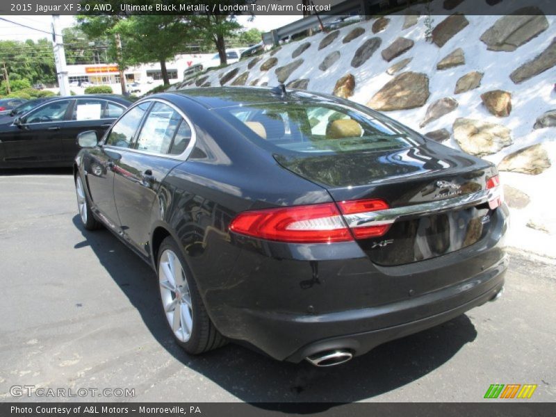 Ultimate Black Metallic / London Tan/Warm Charcoal 2015 Jaguar XF 3.0 AWD