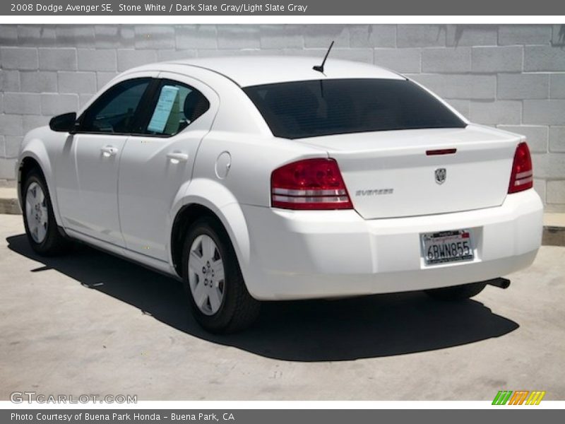 Stone White / Dark Slate Gray/Light Slate Gray 2008 Dodge Avenger SE