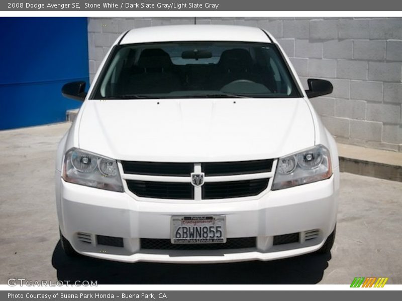 Stone White / Dark Slate Gray/Light Slate Gray 2008 Dodge Avenger SE