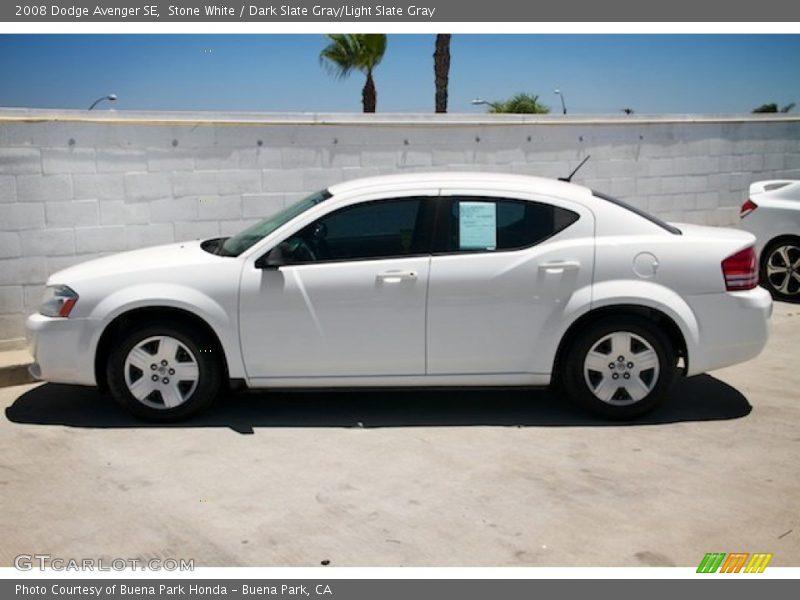 Stone White / Dark Slate Gray/Light Slate Gray 2008 Dodge Avenger SE