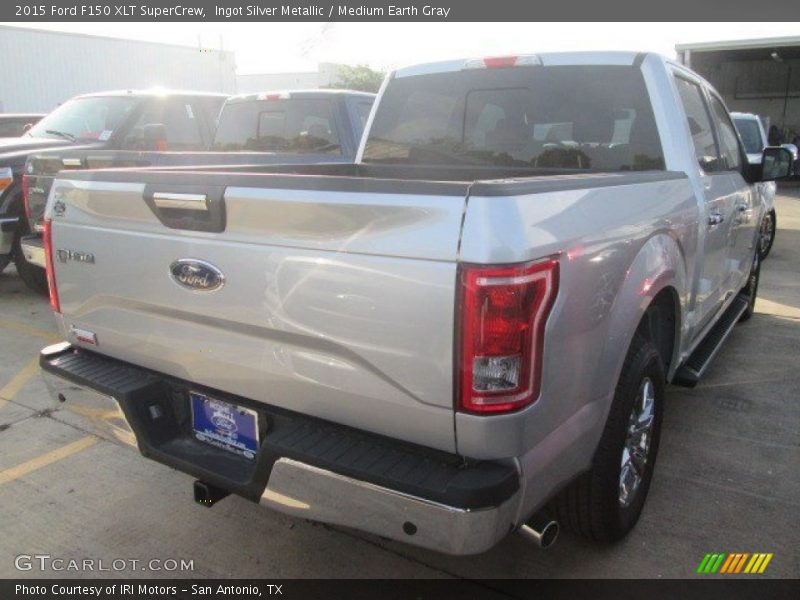 Ingot Silver Metallic / Medium Earth Gray 2015 Ford F150 XLT SuperCrew